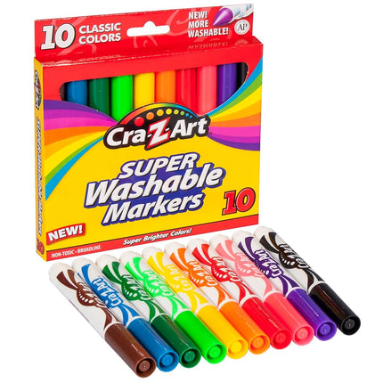 Cra-Z-Art Classic Washable Broad Line Markers, Box
