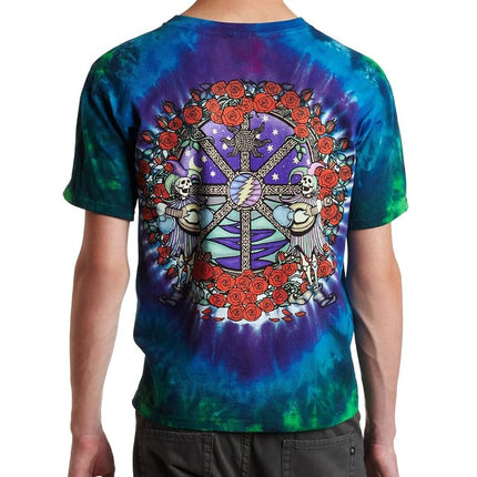 Liquid Blue Men's Grateful Dead Celtic Mandala Tie Dye T-Shirt, Multi, XL