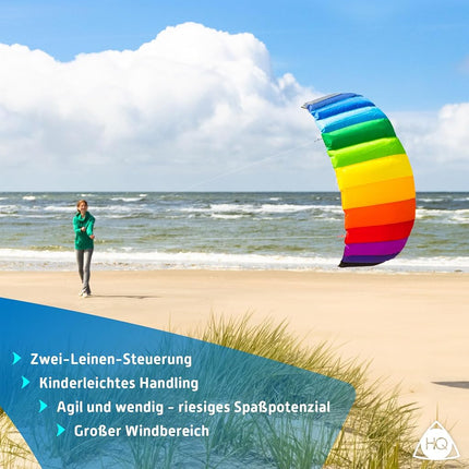HQ Kites Symphony Beach III 1.3 Stunt Kite 51" Dual - Line Sport Kite