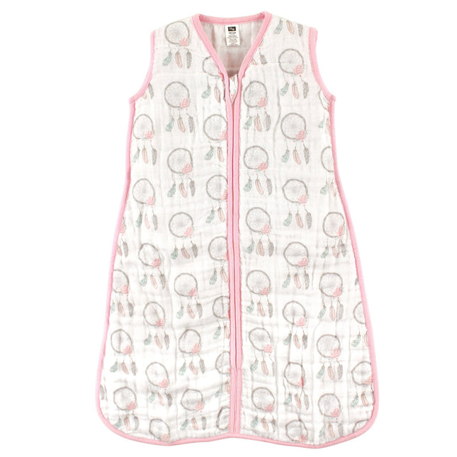 Hudson Baby Wearable Safe Sleep Muslin Sleeping Ba