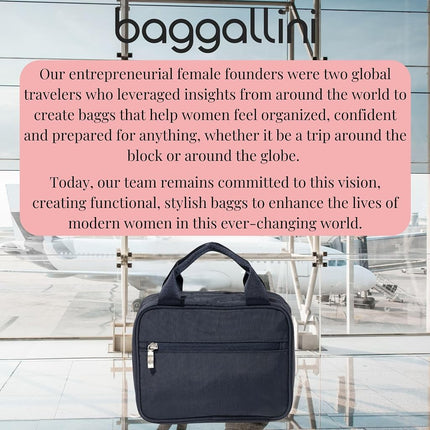 Baggallini Unisex's Hanging Travel Toiltery Kit, French Navy, One Size