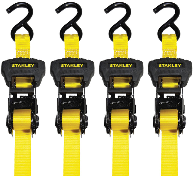 Stanley S1006 Black/Yellow 1" x 14' Ratchet Tie Do