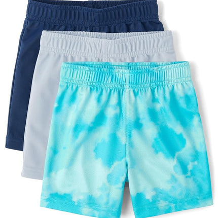 The Children's Place Baby Boys' and Toddler Basketball Shorts, Seagrove 3-Pack, 12-18 Months