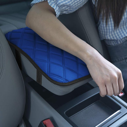 FH Group FH1053BLUEDM Diamond Pattern Neosupreme Center Console Pad Water-Resistant Blue Seat Box Cover Protector fits Most Cars, SUVs, and Trucks