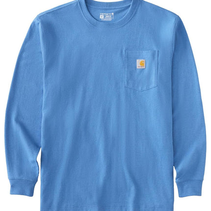 Carhartt Men's Dearborn Loose LS T-Shirt, Deep Workwear Blue Heather, Medium