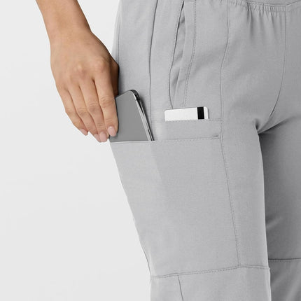 WonderWink W123 Women's 5555 Comfort Waist Jogger Pant, Grey, Large