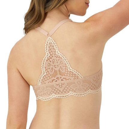 Sujetador de espalda cruzada de cobertura total Maidenform One Fab Fit Everyday para mujer, color Sandshell/Pearl, 36B