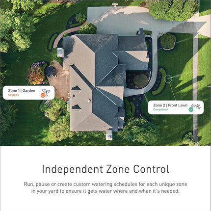 Contrôleur intelligent d'arrosage 16 zones Moen, système d'irrigation intelligent connectable Wi-Fi avec minuterie d'eau automatique, WICNT016G1USA