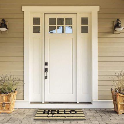 DII Natural Coir Doormat, Decorative Hello Mat, 17x29, Hello There