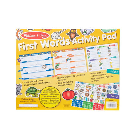First Words Activity Pad [Toy] [Sep 19, 2019] Melissa & Doug