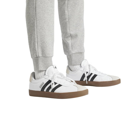 adidas Men's Essentials FeelCozy Fleece Pants, Medium Grey Heather/Black, X-Small