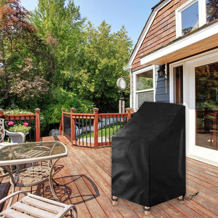 Uranshin Outdoor Stackable Patio Chair Cover Waterproof Outdoor Chair Cover