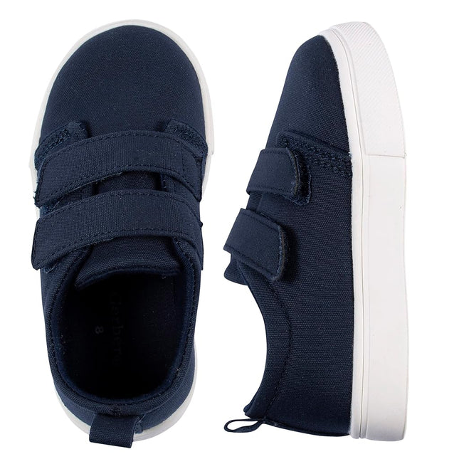 Gerber Unisex-Child Sneakers Crib Shoes Newborn Infant Toddler Neutral Boy Girl, Navy, 12 Toddler