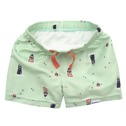 2-Piece Baby & Toddler Boys Later Gator Rash Guard & Swim Trunks Set, Blue Sailboat, 5T