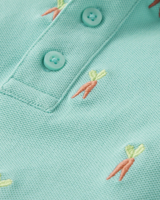 Gymboree Boys and Toddler Short Sleeve Polo Shirt, Sea Kiss, 12