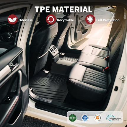YITAMOTOR Floor Mats Compatible with Nissan Rogue, Custom Fit Floor Liners for 2014-2020 Nissan Rogue, 1st & 2nd Row All Weather Protection(No Rogue Sport or Select Models)