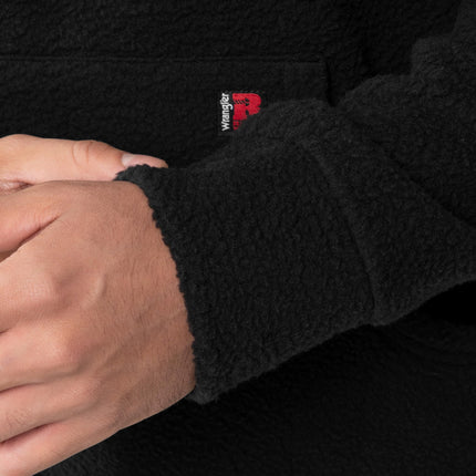 Sudadera con capucha Wrangler Sherpa para hombre, negra, L
