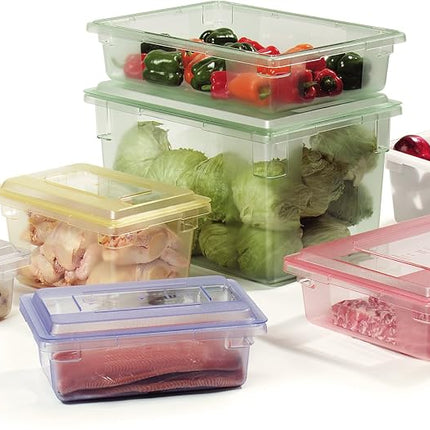 Carlisle FoodService Products Storplus Food Container Storage Container with Stackable Design for Storage, 16.6 Gallons, Clear