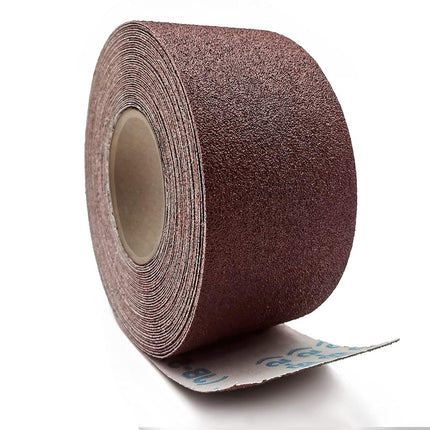 60 Grit Sandpaper Roll, 3 Inch x 49 Feet Emery Cloth Roll Aluminum Oxide Abrasive Paper Roll Continuous Sandpaper for Metalworking, Woodworker, Furniture Repair, Sanding Automotive Plumbing