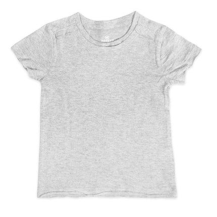 HonestBaby Multipack Camiseta de Manga Corta 100% Algodón Orgánico Bebés, Niños Pequeños, Niños y Niñas, Unisex, Gris Degradado, 6-9 Meses