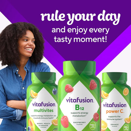 Vitafusion Vitamin B-12 1000 mcg Gummy Supplement, 140ct