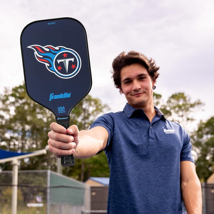 Franklin Sports NFL Tennessee Titans Pickleball Paddle - Official NFL Team Pickleball Paddles - USAP (USAPA) Approved Premium Quality Pickleball Paddles - Authentic Team Logos + Colors