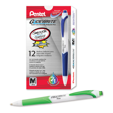 Pentel GlideWrite Ballpoint Pen with TechniFlo Ink