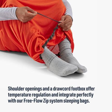 Sea to Summit - Reactor Extreme Sleeping Bag Liner - Regular Mummy With Drawcord - Thermolite For Thermal Boost - Ultra-Sil Stuff Pack - For Backpacking, Camping & Winter Camping - Orange - 364g