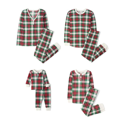 The Children's Place Baby Girls' Family Matching, Plaid Thermal Pajamas Sets, Red Tartan Plaid- Adult Mom, X-Large