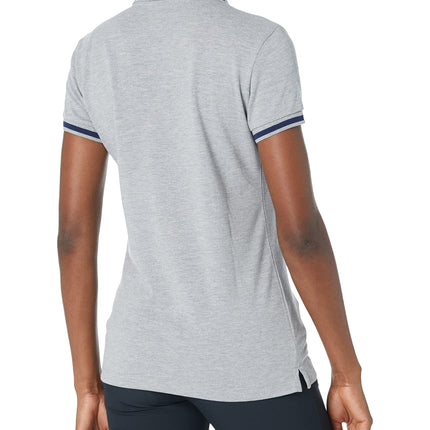 Arena Women's Team Line Short Sleeve Polo Shirt, Medium Grey Melange, Large