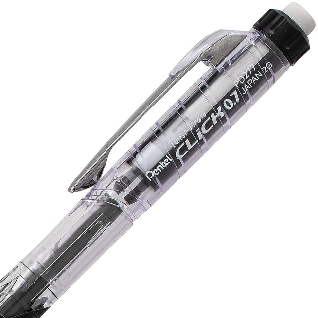 Pentel Twist Erase Click (0.7mm) 6 pack, with (0.7mm) lead 2 Pack