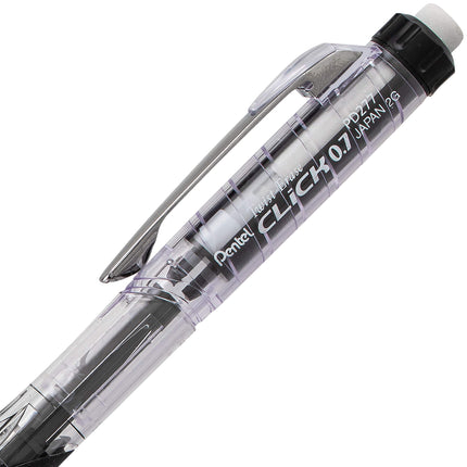 Pentel Twist-Erase CLICK (0.7 mm) paquete de 6, con minas (0.7 mm) paquete de 2