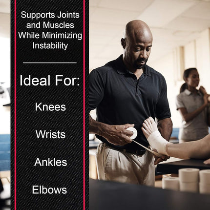 Cramer Taping Kit, Athletic Tape Kit & Supplies for Coaches & Athletic Trainers, 3 Rolls Cramer 950 Tape, 1 Roll Tape Underwrap, 1 Roll Cohesive Self-Stick Tape, 1 Tape Cutter for Removal