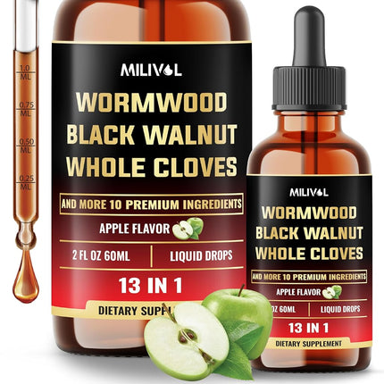 Milivol 13in1 Wormwood Liquid Drops - Black Walnut