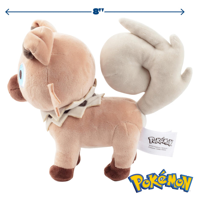 Pokémon 8" Rockruff Plush - Officially Licensed - Generation 7 Sun and Moon Figure - Authentic Soft Stuffed Animal Dog Toy - Gift for Kids, Boys, Girls - 2+