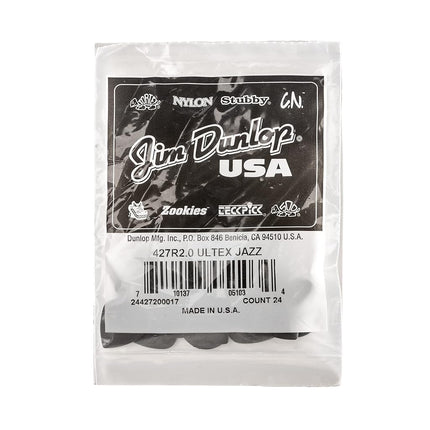 Dunlop 427R2.0 Ultex® Jazz III, 2.0mm, 24/Bag