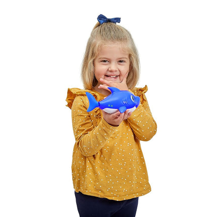 Robo Alive Junior Baby Shark Water-Activated Sing and Swim Bath Toy for Preschoolers by ZURU (Yellow, Baby Shark)