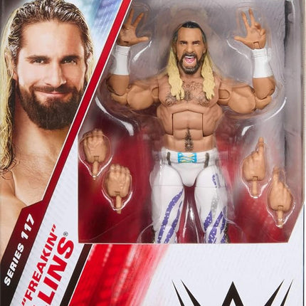 Mattel WWE Elite Action Figure & Accessories, Series #117 6-inch Collectible Seth “Freakin” Rollins with 25 Articulation Points & Swappable Hands