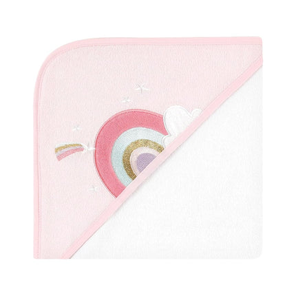 Hudson Baby Toalla con capucha de animales para bebé unisex, paquete de 3 y 15 toallitas, unicornio, talla única