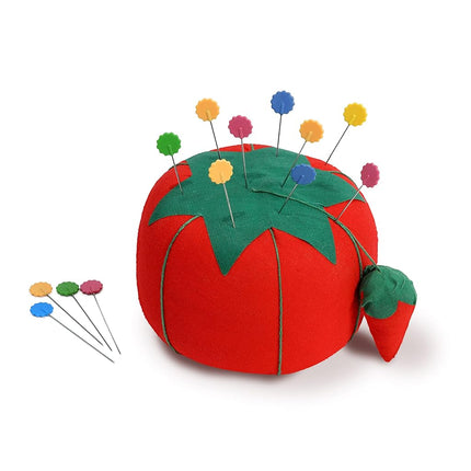 Dritz 731 Large Tomato Pin Cushion with Strawberry Emery, 4-Inch, Red (1-Count)