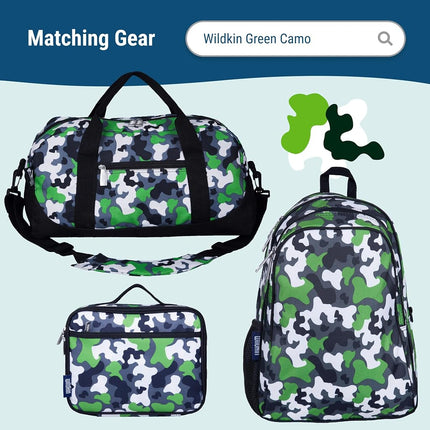 Wildkin Original Nap Mat with Pillow for Toddler Boys and Girls, Measures 50 x 20 x 1.5 Inches, Ideal for Daycare and Preschool, Mom's Choice Award Winner, BPA-Free (Camo Green)