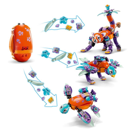 LEGO DREAMZzz 3in1 Izzie’s Dream Animals Set, Panda to Turtle to Bird Building Toy for 8 Plus Year Old Girls and Boys, Creative Playset with 2 Minifigures, Kids' Birthday Gift Idea 71481