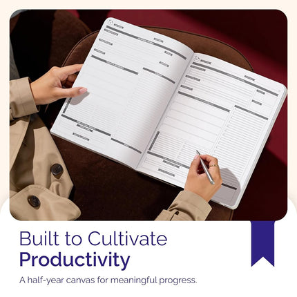Panda Planner Pro - Best Daily Planner for Happiness & Productivity - 8.5 x 11 Softcover - Undated Day - Guaranteed to Get You Organized - Gratitude & Goals Journal (Purple)