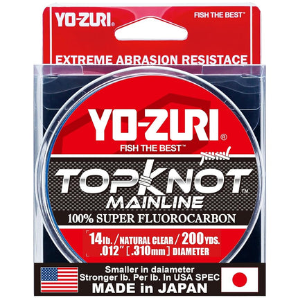 Yo-Zuri Topknot Fluorocarbon Mainline 200YD Spool 