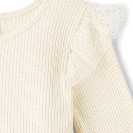 The Children's Place Baby Girls' and Toddler Long Sleeve Dressy Dresses, White Daisy, 18-24 Months