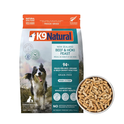 K9 Natural Hoki & Beef Freeze-Dried Dog Food, Grai