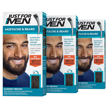 Just For Men Mustache and Beard Brush-In Color Gel