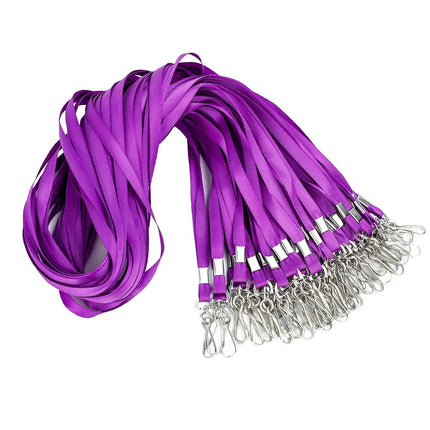 LOCONHA 50 Pack Purple lanyards Lanyards for Id Ba