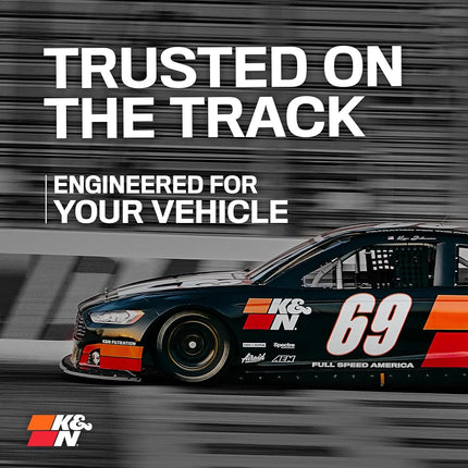 K&N Replacement Air Filter compatible with Chevrolet Camaro (SS/ZL1) 3.6/6.2L 2010-2015 (33-2434)
