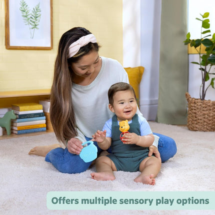 Disney Baby Winnie The Pooh Jingle & Shake Rattle Toy by Bright Starts with Easy-Grasp Oball Technology, Unisex, Newborns & Up